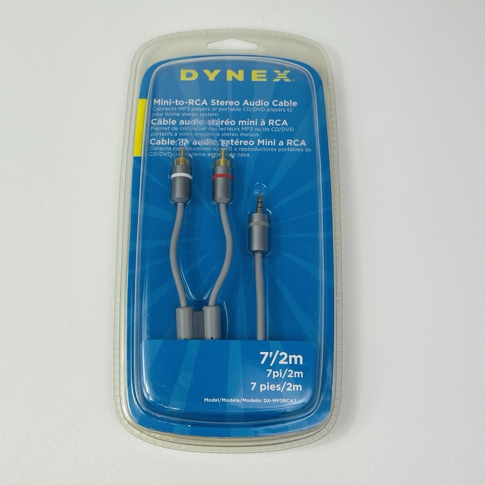 Dynex DX‎  MP3RCA7 Y Audio Cable 7ft 2m Mini To RCA Stereo Audio
